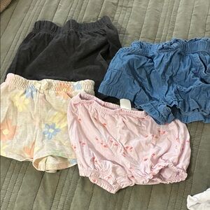 Assorted Kids Bottoms Set - Black, Blue, Pink, Multicolor